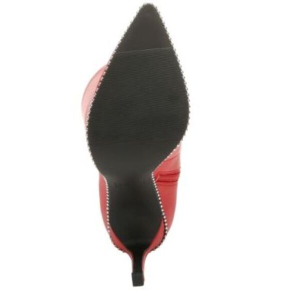 BAR III Womens Red 21 Boot Height Stretch Milliee Pointed Toe Stiletto Boots 6 M - Picture 4 of 4